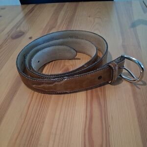 Justin Men's Tan Leather Western Belt Size 48